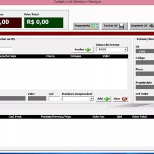 Sistema Para Oficinas Mecânicas Feito Em Excel